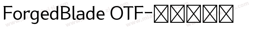ForgedBlade OTF字体转换